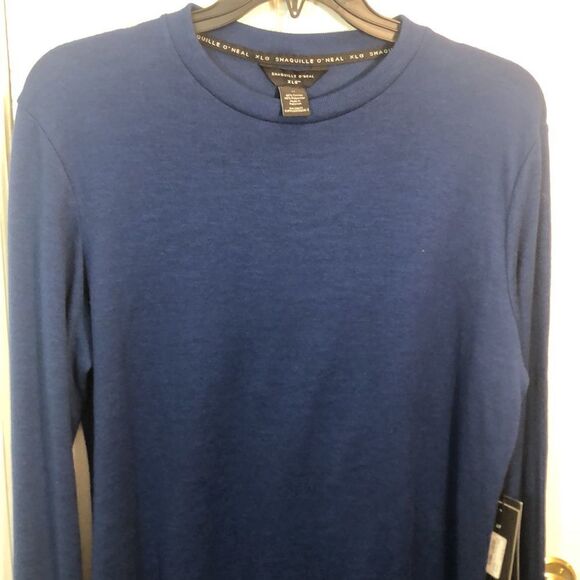 SHAQUILLE O’NEAL NEW With TAGS  Men's XLG COTTON BLEND Blue Pit to Pit 21 1/2" - Picture 4 of 10